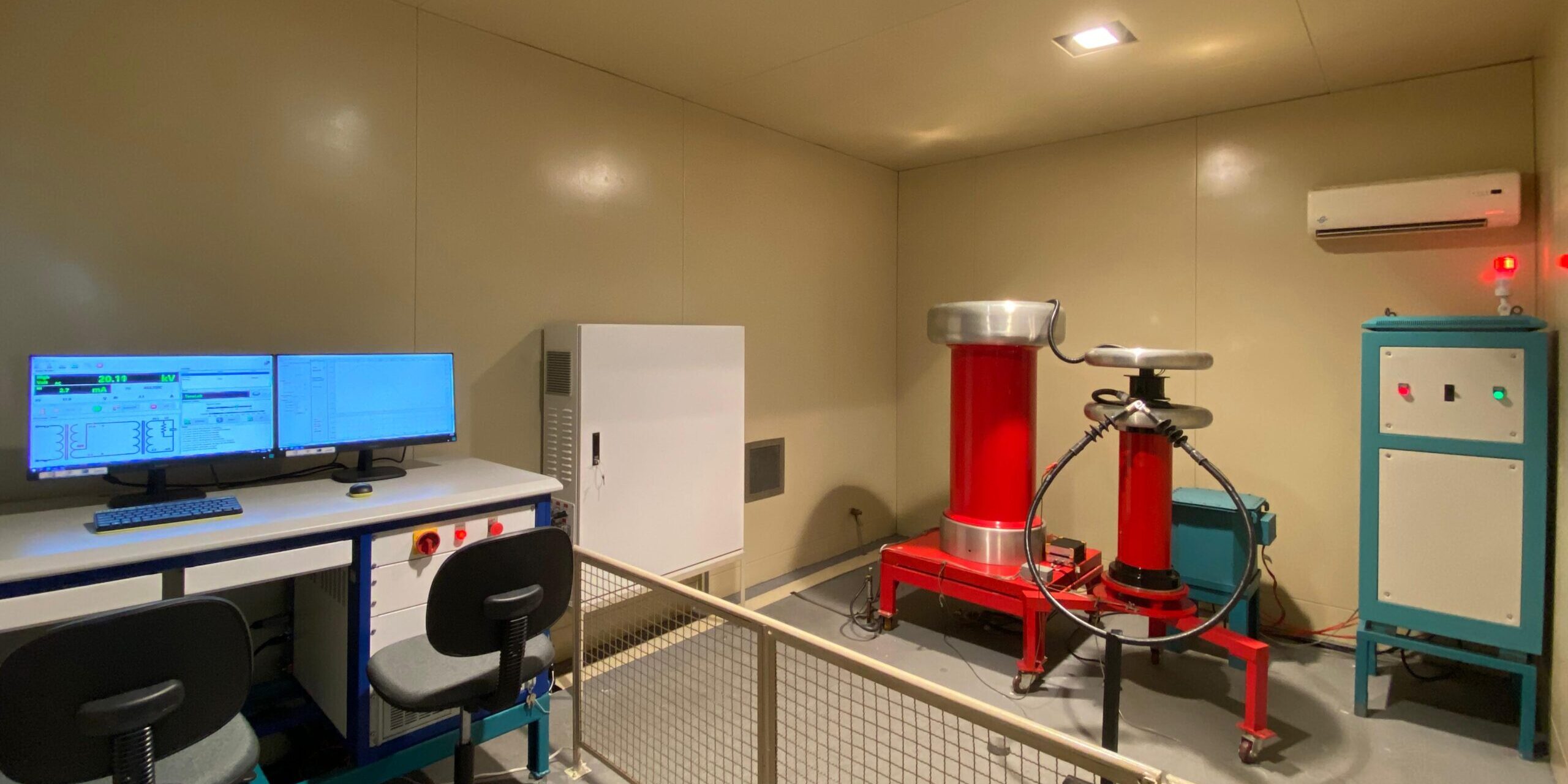 Laboratorio de alta tensao e descargas parciais DP